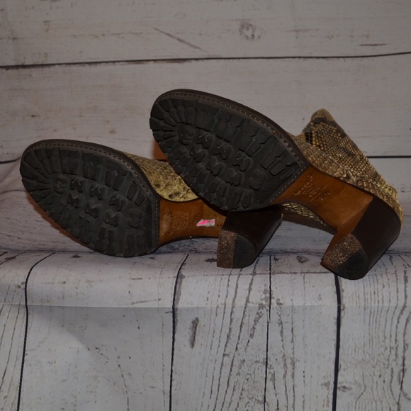 Rocco P. Vero Cuoio Python Snake Boot Vintage 37.5 - Picture 7 of 8